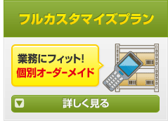 フルカスタマイズプラン 業務にフィット！ 個別オーダーメイド 詳しく見る